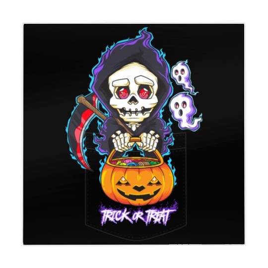 Halloween Pocket Chibi Grim Reaper Trick or Treat Mahjong Mats