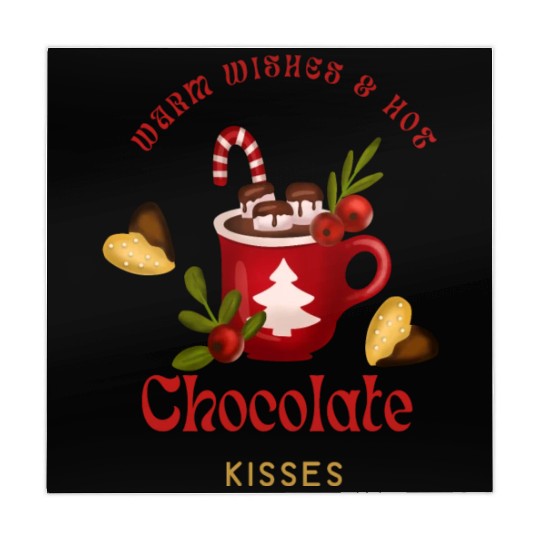 Merry Christmas Warm Wishes and Hot Chocolate Mahjong Mats