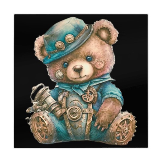 Steampunk Vintage Teddy Bear Mahjong Mats
