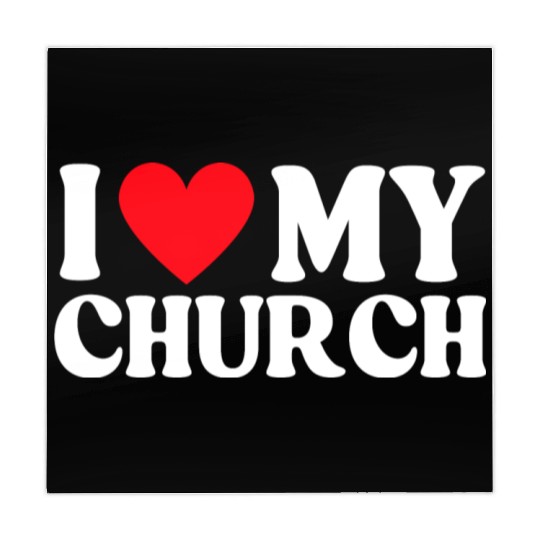 I Love My Church Christian Gift Mahjong Mats