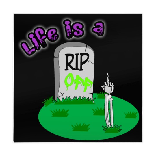 Rip Off Creepy Spooky Dark Joke Cartoon Mood Mahjong Mats