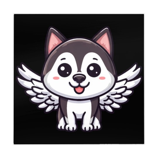 Angel Husky, Winged Comic, Heavenly Dog Mahjong Mats