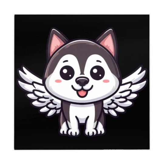 Angel Husky, Winged Comic, Heavenly Dog Mahjong Mats