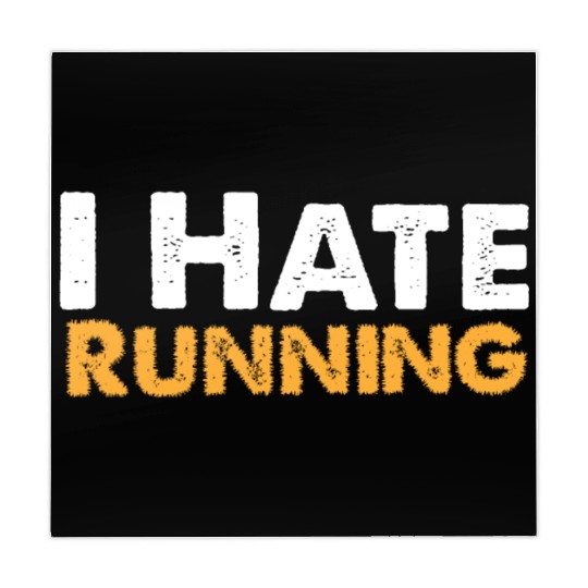 Mens I Hate Running Mahjong Mats Funny Sarcastic