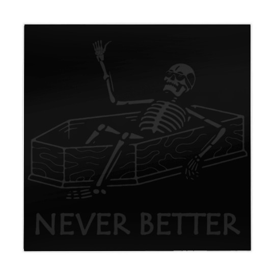 Never Better Skeleton Mahjong Mats