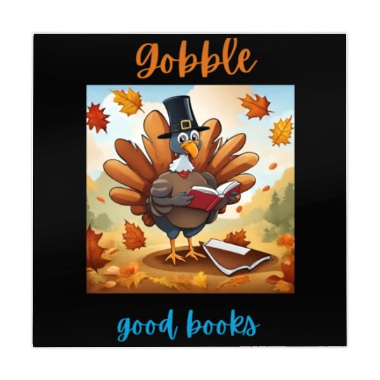Gobble Good Book Thanksgiving Library Turkey Fall Mahjong Mats
