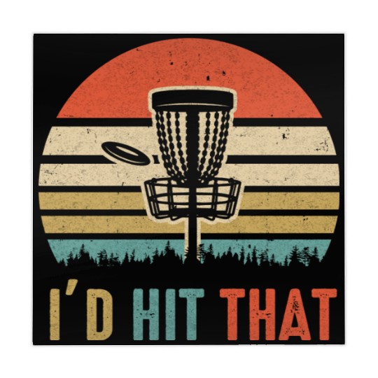 I d Hit That Disc Golf Vintage Sunset Funny Father Mahjong Mats
