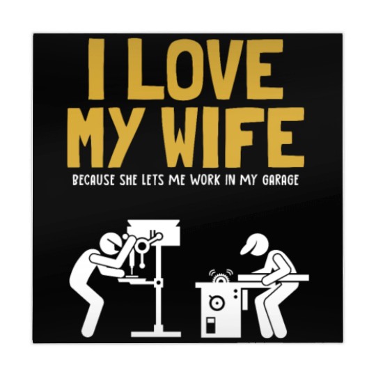 I love my Wife Carpenter Joiner Woodworker Mahjong Mats