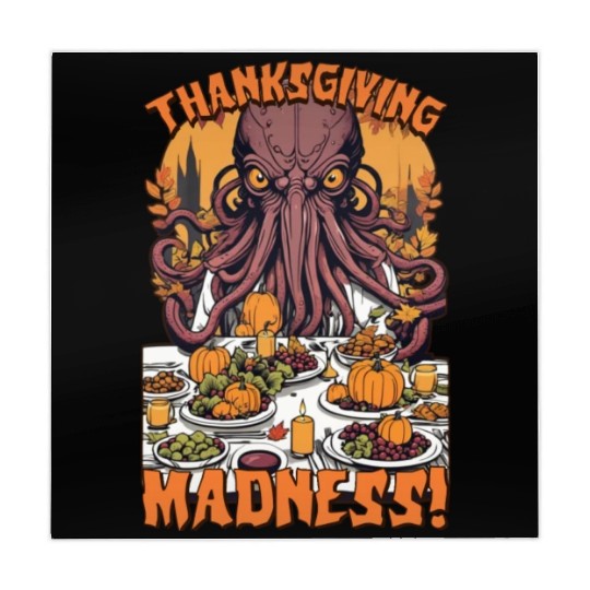 Autumn Feast with Cthulhu - Thanksgiving Madness Mahjong Mats