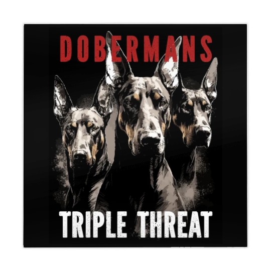 Dobermans Triple Threat - Doberman Lover Mahjong Mats