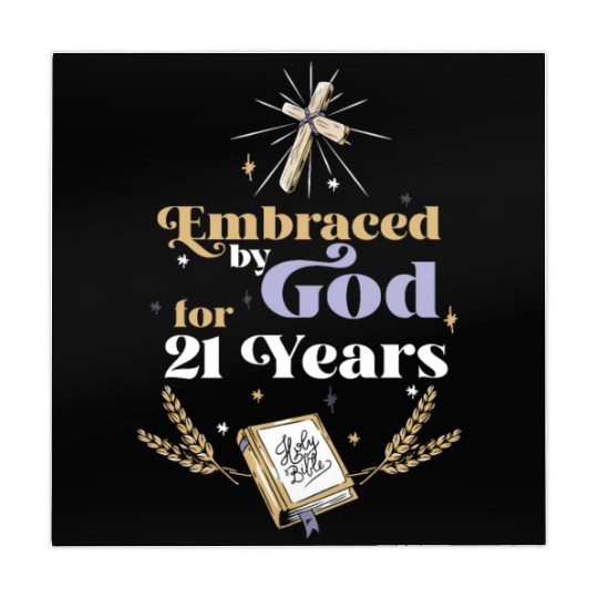 Embraced By God For 21 Years 21st Birthday Mahjong Mats