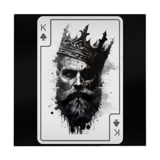King Gothic Poker Card Game Horror Creepy Mahjong Mats