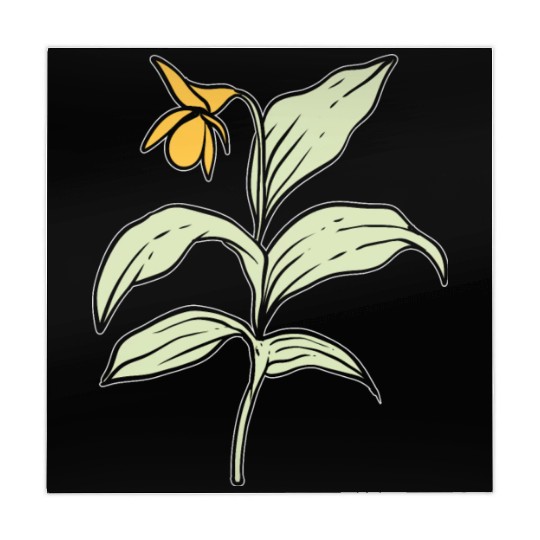 Yellow Orchid Plants Lover Gift Mahjong Mats