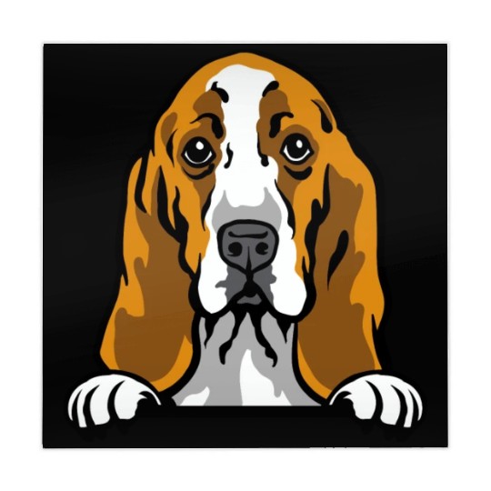 Basset Hound Serenity: A Gentle Companion Mahjong Mats
