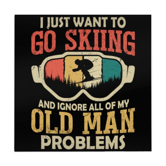 I Just Want To Go Skiing Wintersport Ski Mahjong Mats