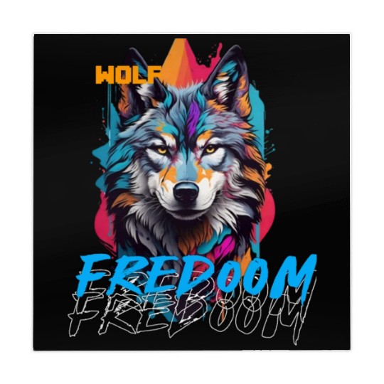 Incredible wolf face street Mahjong Mats