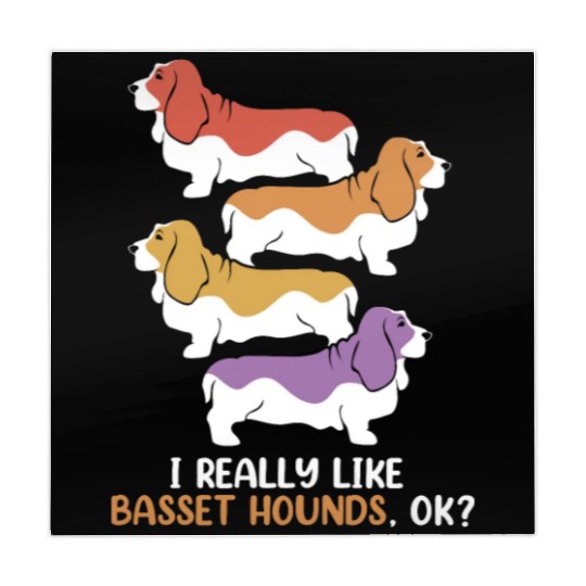 Basset Hound Dog Lover I Really Like Basset Hound Mahjong Mats