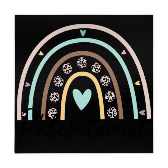 Phlebotomist Life Rainbow Leopard Print Face Mahjong Mats