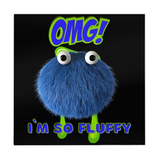 OMG Im So Fluffy, Cute Furry monster. Mahjong Mats