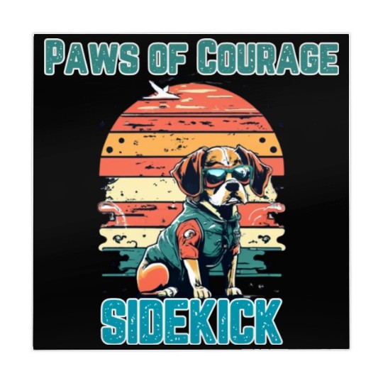 Courageous Canine Companion Mahjong Mats