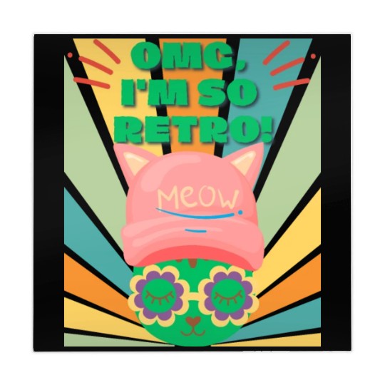 Omg I'm So Retro Cool Cat Mahjong Mats
