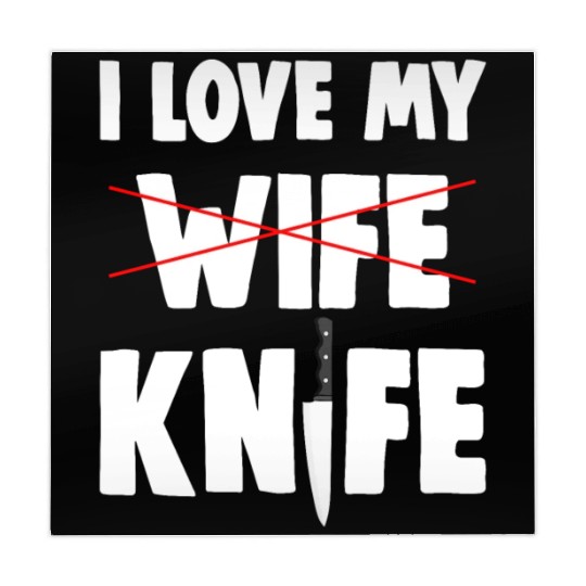 I Love My Wife Knife Mahjong Mats