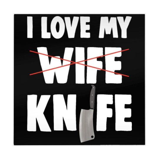 I Love My Wife Knife Mahjong Mats