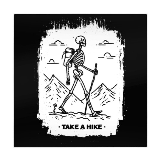 Take a Hike - White Ink Mahjong Mats