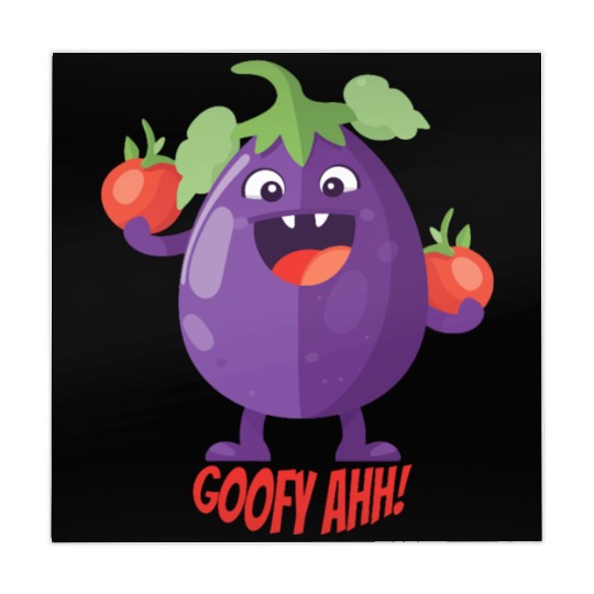 Eggplant Tomato Party Goofy Ahh Mahjong Mats