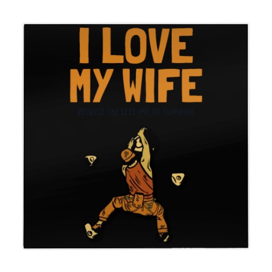 I love my Wife Climbing Bouldering Sport Free Mahjong Mats