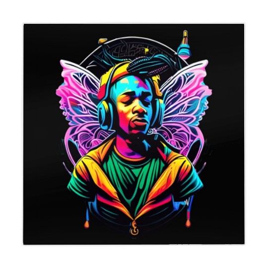 Colorful Butterfly person effect Mahjong Mats