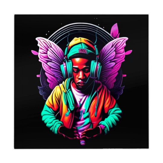 Colorful Butterfly person effect Mahjong Mats