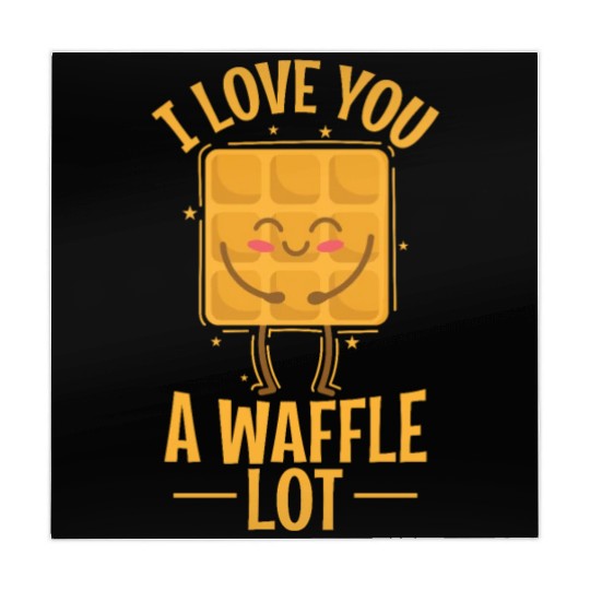 I Love You a Waffle Lot Pastry Pastry Snack Mahjong Mats