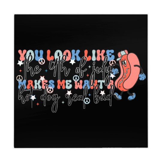 4th of july makes me want a hot dog real bad Mahjong Mats