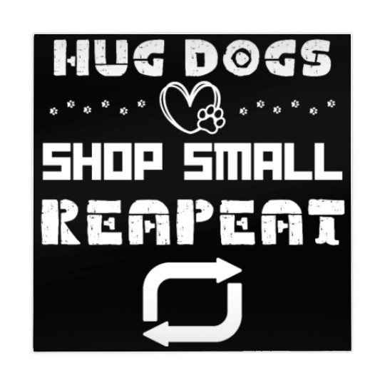 Hug Dogs Shop Small Repeat, Funny Dog Lovers Puppy Mahjong Mats
