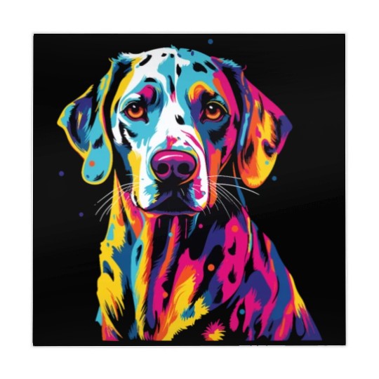 Watercolor Colorful Dalmatian Mahjong Mats