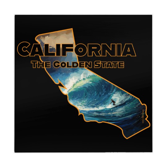 California Wildlife - surfer Mahjong Mats