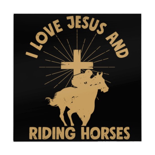 I Love Jesus And Riding Horses Horseback Riding Wo Mahjong Mats