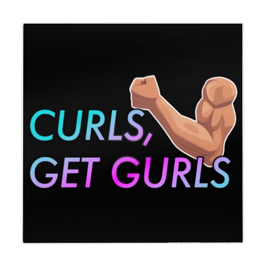 CURLS GET GURLS GYM MUSCLE Mahjong Mats
