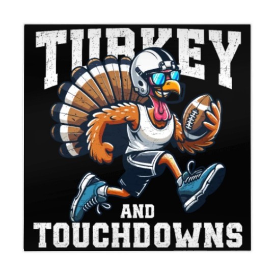 Turkey Touchdowns Football Thanksgiving Mahjong Mats
