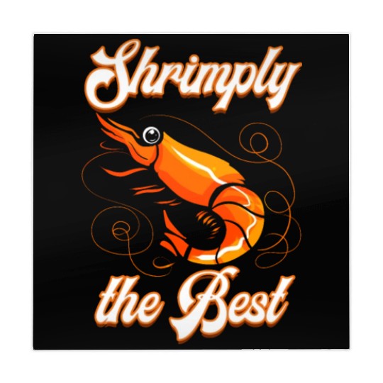 Funny shrimp food shrimp design for seafood chefs Mahjong Mats