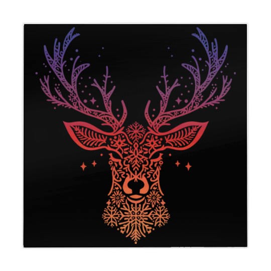 Reindeer with snowflakes Mahjong Mats
