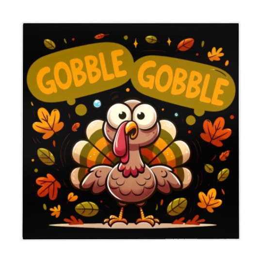Fun Turkey Gobble Gobble for a Joyful Thanksgiving Mahjong Mats