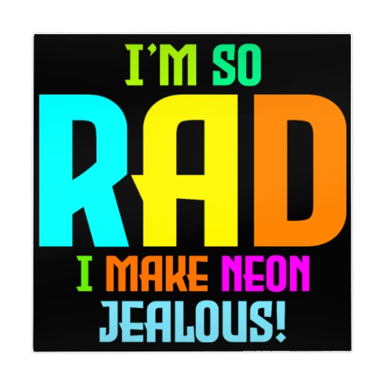 Rad '80s Neon-Inspired Design - Retro Style Mahjong Mats