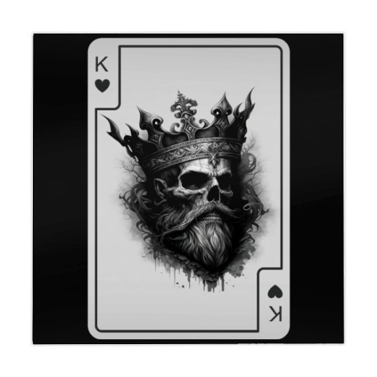 King of Hearts Creepy Card Game Poker Mahjong Mats