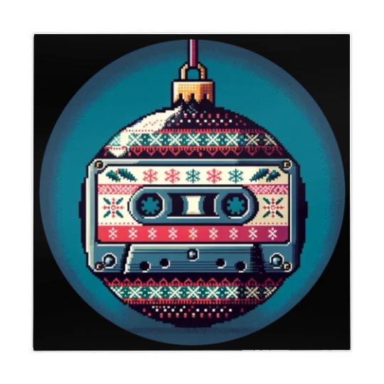 Retro Cassette Tape Christmas Ornament Mahjong Mats