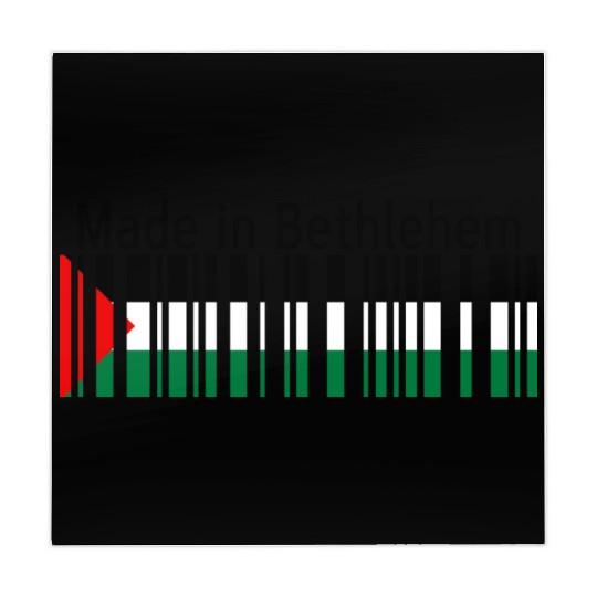Made in Bethlehem Barcode Palestine Flag for Pales Mahjong Mats