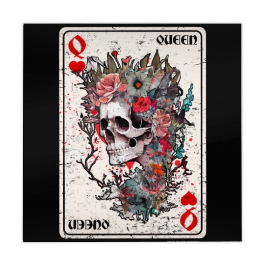 Queen of Hearts Card Game Horror Heart Queen Mahjong Mats