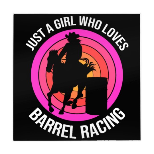 Just A Girl Who Loves Barrel Racing Rodeo Cowgirl Mahjong Mats
