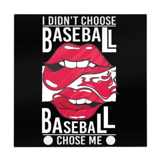 Funny Baseball Player Saying Sexy Lips Lip Bite Mahjong Mats